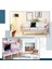 4'lü Kırlent Kılıf Seti, Beyaz ve Siyah, 30X50 ve 43X43, Payetli ve Peluş Tasarım 5