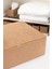 Bej Balıksırtı Desenli Yatak Altı Yastık ve Yorgan Seti 74X46X22 2