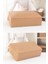 Bej Balıksırtı Desenli Yatak Altı Yastık ve Yorgan Seti 74X46X22 4