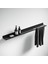 Metal Duvar Rafı Mat Siyah 60 cm | 1.5 mm Dkp Çelik, Havlu Askılı, Elekt­rostatik Toz Boyalı, Banyo-Mutfak Organizer 4