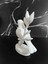 Altın ve Beyaz 3D Baskı Dekoratif Kanarya Figürü - Şık ve Minimalist Ev Dekoru (10X9X4 Cm) 3