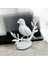 Altın ve Beyaz 3D Baskı Dekoratif Kanarya Figürü - Şık ve Minimalist Ev Dekoru (10X9X4 Cm) 4