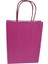 Saplı Kâğıt Torba Çanta Kraft Torba Kağıt Çanta Pembe 18X8X24 cm (25 Adet) 1