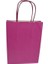 Saplı Kâğıt Torba Çanta Kraft Torba Kağıt Çanta Pembe 18X8X24 cm (25 Adet) 2