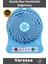 Teknotrust Soğutucu Premium Seri Kademeli Sessiz Taşınabilir Mini Fan Şarjlı Pervaneli Soğutucu Küçük Vantilatör 1