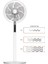 Torima Sf-0 Siyah Ayaklı 6'' Inc 60W Kademe Pervaneli Kumandalı Diğital Ekranlı Vantilatör 4
