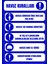 35 x 50 Havuz Kuralları Folyo Baskı Sticker Uyarı Levhası 1