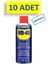 10 Adet Wd-40 Çok Amaçlı Sıvı, Yağ Çözücü, Pas Sökücü, Temizleyici ve Koruyucu Bakım Spreyi 400 ml 1