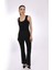 Siyah Taş Baskı Detaylı Ribana Kadın Bluz - Pia Velle - Elegance In Black 5