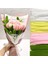100 Adet Sarı, Pembe, Beyaz, Koyu Yeşil Renkli Şönil , Çiçek Yapım Seti, Tüylü Tel, 30 Cm, Peluş Tel 1