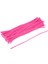 100 Adet Sarı, Pembe, Beyaz, Koyu Yeşil Renkli Şönil , Çiçek Yapım Seti, Tüylü Tel, 30 Cm, Peluş Tel 4