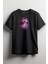 The Pain Smile Bear Baskılı Unisex T-Shirt Siyah 1