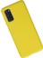 Samsung Galaxy S20 Kılıf Nano Içi Kadife Silikon - Sarı Drstr 2