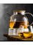 Isıya Dayanıklı 1000 ml Süzgeçli Cam Demlik Bitki Çayları , Borosilikat ,sürahi 4
