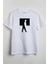 Görünmez Adam Baskılı Unisex T-Shirt Beyaz 1