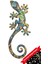 1 Parça Gekko 3 Boyutlu Dekoratif Reçine Salon Balkon Dış Duvar Süsü Hediye Uğur Getirsin Çok Renkl 1