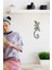 1 Parça Gekko 3 Boyutlu Dekoratif Reçine Salon Balkon Dış Duvar Süsü Hediye Uğur Getirsin Çok Renkl 4