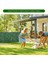 100 x 100 Bahçe Balkon Sarmaşık Çit Dekoratif Büyük Yapraklı Sarmaşık Çit 1m/2m/3m/4m/5m Jüt Cn Yeş 3