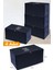 4 Adet Orta Boy Lacivert Hırka Saklama Kutusu 63X40X34 cm 1
