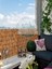 Doğal bambu kamış hasır dekoratif çit, bahçe ve balkon için 100x400 cm sarı renk 6