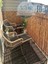 Doğal bambu kamış hasır dekoratif çit, bahçe ve balkon için 100x400 cm sarı renk 7