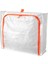 Beyaz 55X49X19CM Fermuarlı Yatak Altı Saklama Kutusu DF025 6