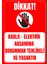 35 x 50 Kablo Elektrik Aksamına Dokunmak Yasaktır Folyo Baskı Sticker Uyarı Levhası 1