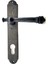 Antika Tarz Dekoratif Pirinç Taşra Yale Kapı Kolu - 220X35 Mm, Ok 1