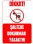 35 x 50 Şaltere Dokunmak Yasaktır Folyo Baskı Sticker Uyarı Levhası 1