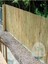 Doğal bambu kamış hasır bahçe ve balkon dekoratif çit 100x300, sarı renk 1