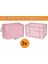 3'lü Çelik Çerçeveli Maxi Orta Boy Telli Organizer Hurç, 40X50X30CM 2