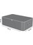 5 Adet Antrasit Çekyat Baza Tipi Saklama Hurcu, 65X45X22 cm 2
