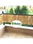 Doğal bambu kamış dekor çiti, bahçe ve balkon için 40x600 cm kahverengi 2