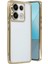 Xiaomi Poco X6 Kılıf Razer Lensli Silikon - Gold Drstr 1