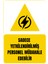 35 x 50 Sadece Yetkilendirilmiş Personel Müdahale Edebilir Folyo Baskı Sticker Uyarı Levhası 1