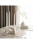 2'li U Şeklinde Beton Mumluk Seti, Ham Beyaz Renk, Şıklık ve Zarafet Sunar 2