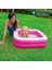 Pembe Şişme Mini Kare Havuz 85X85X23 Cm, Eğlence ve Serinlik Için Ideal 1