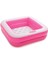 Pembe Şişme Mini Kare Havuz 85X85X23 Cm, Eğlence ve Serinlik Için Ideal 2