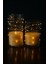 Şeffaf Alevsiz LED Mum Çiftli Set 7,5X12,5-15 Cm, Pilli ve Güvenli Işıklandırma 1