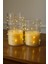 Şeffaf Alevsiz LED Mum Çiftli Set 7,5X12,5-15 Cm, Pilli ve Güvenli Işıklandırma 2
