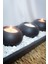 Şık 3'lü Yuvarlak Siyah Tealight Mumluk Seti, Evinizi Güzelleştirir 6