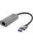 SW-U334 Gri Metal USB 3.0 To RJ45 10/100/1000MBPS Gigabit Adaptör 1