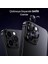 Apple iPhone 15- 15 Plus ile Uyumlu Safir Kamera Lens Koruyucu Kolay Kurulum Kitli Çizilmez Safir Cam ve Titanyum Alaşım Çerçeve (Siyah, Safir Cam) 2