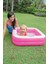 Pembe Mini Kare Şişme Havuz, 86X86X25 Cm, Keyifli Su Eğlencesi 2