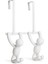 1004260- 660 Çift Kancalı Buddy Kapı Portmantosu, Plastik, Beyaz, 21, 6 x 30, 5 x 10, 8 cm 1