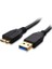 Plus PX-5120 USB 3.0 1 Metre Taşınabilir Harddisk Kablosu, Usb3.0 Micro B Harici Disk Kablosu 1
