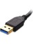 Plus PX-5120 USB 3.0 1 Metre Taşınabilir Harddisk Kablosu, Usb3.0 Micro B Harici Disk Kablosu 2