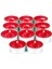 Kırmızı Renkli Tealight Mum Seti, 32'li Paket, Dekoratif ve Şık Aydınlatma Seçeneği 1