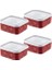 4'lü Set No Frost Saklama Kabı Carmen 700 ml 2