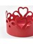 Kırmızı Renkli Şık Tealight Mum Tutucu Dekoratif Aksesuar 2